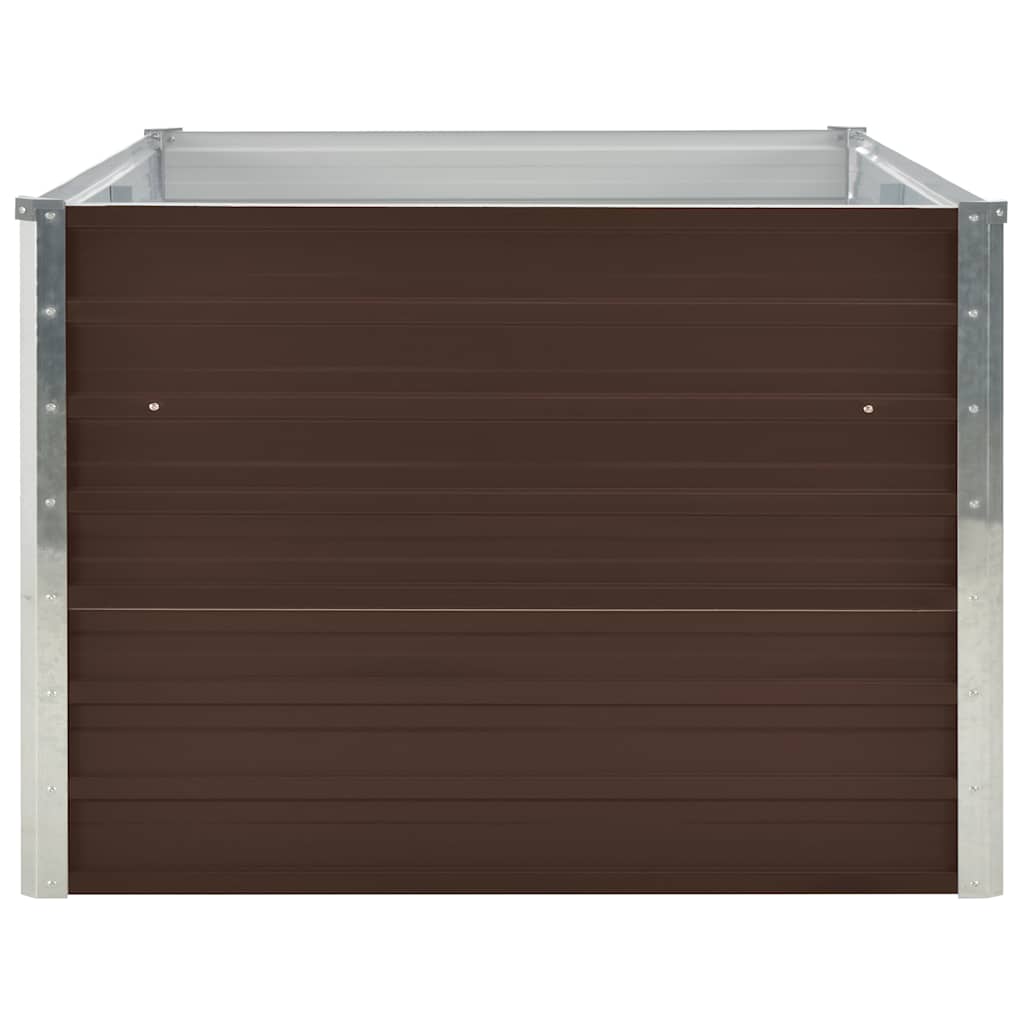 Hochbeet Braun 160 x 80 x 77 cm Verzinkter Stahl
