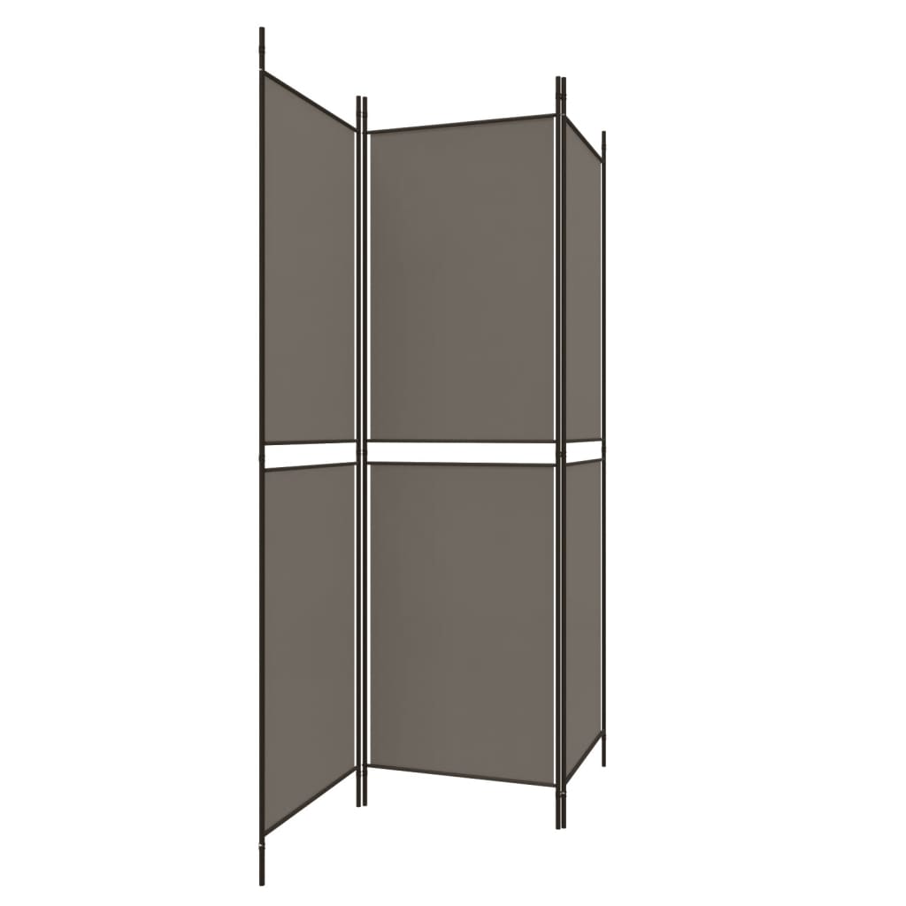 3-teiliger Raumteiler Beige 150 x 180 cm Stoff