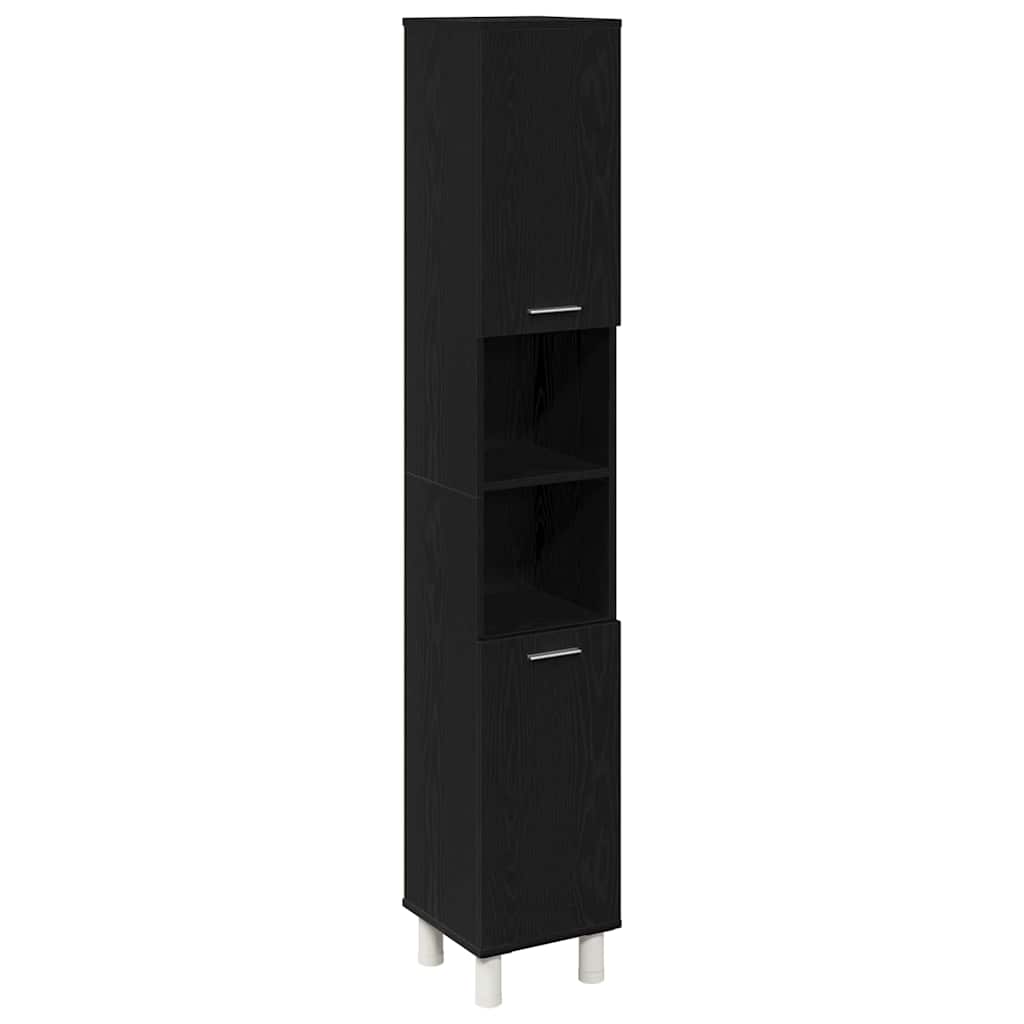 Badezimmerschrank Weiß 30x30x179 cm Holzwerkstoff
