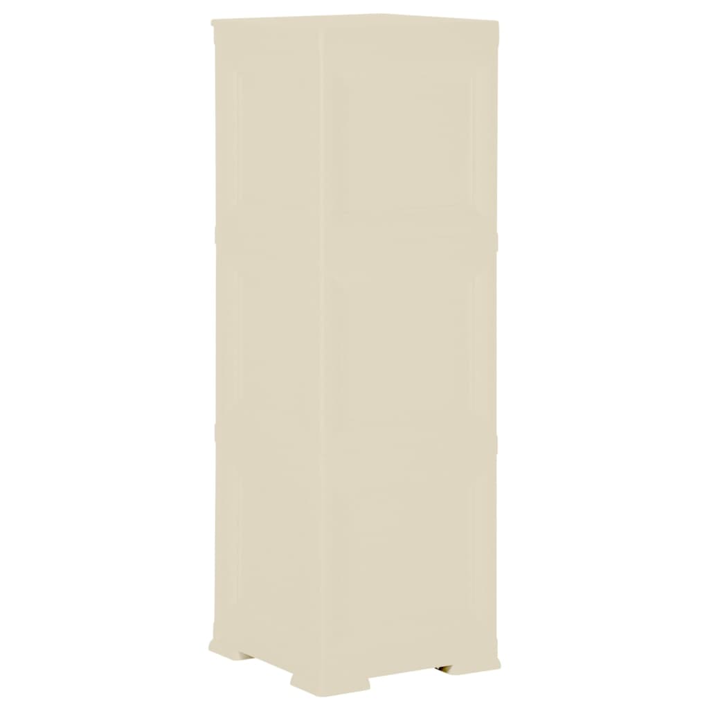 Kunststoffschrank 79x43x125 cm Holzdesign Vanilleeis