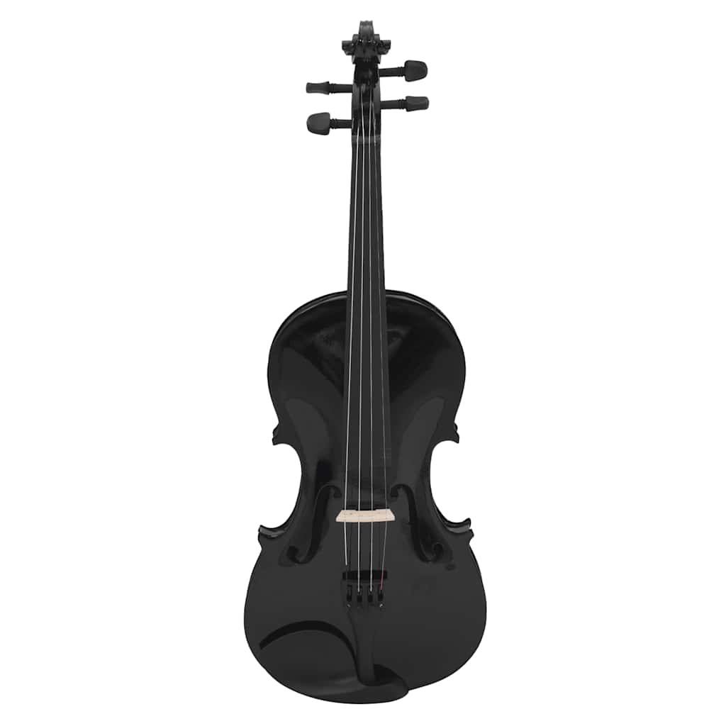 Violine Komplettset mit Bogen und Kinnhalter Dunkles Holz 4/4