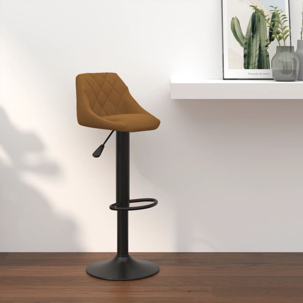 Barhocker Creme Samt