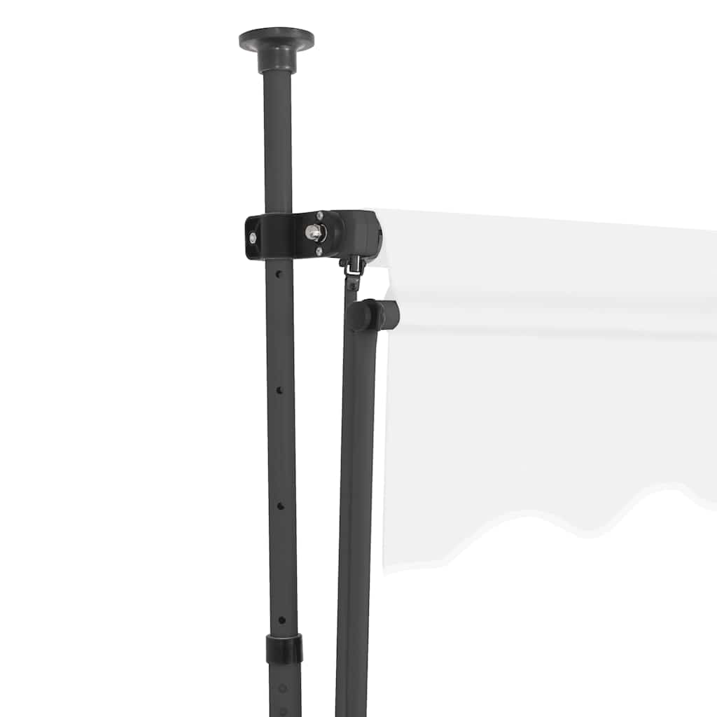 Einziehbare Markise Handbetrieben mit LED 100 cm Blau und Weiß