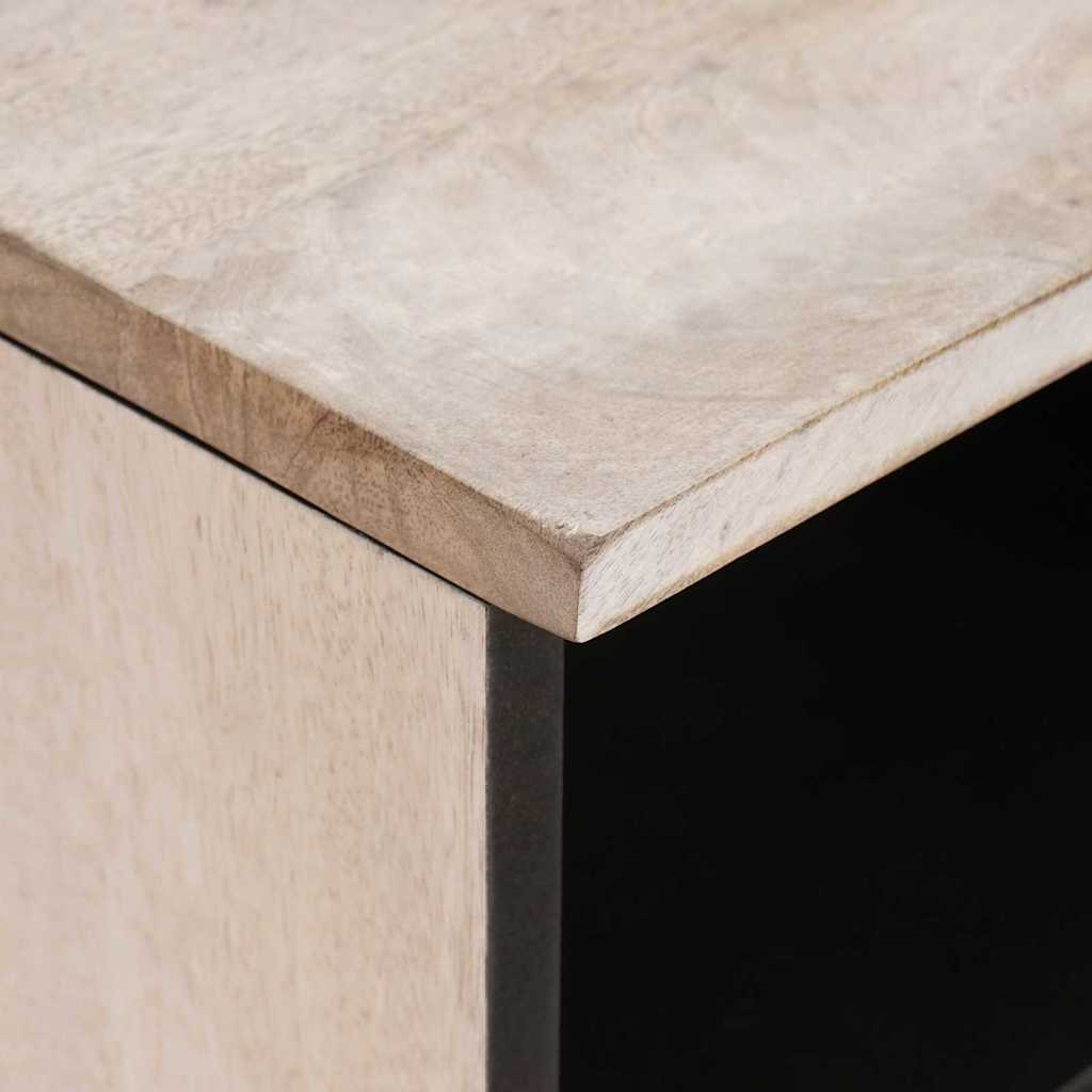 TV-Schränk mit Schubladen 80 x 33 x 46 cm Massivholz Mango