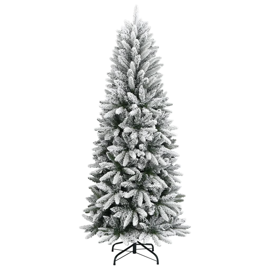 Künstlicher Weihnachtsbaum mit 150 LEDs mit Ständer Weiß 120 cm