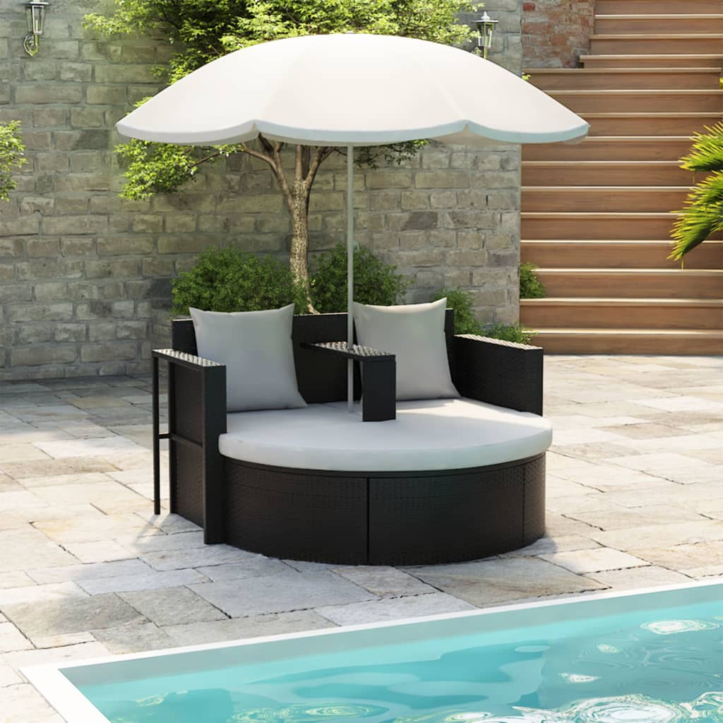 Garten-Sofa mit Kissen 8 pcs Beige und Hellgrau Poly-Rattan