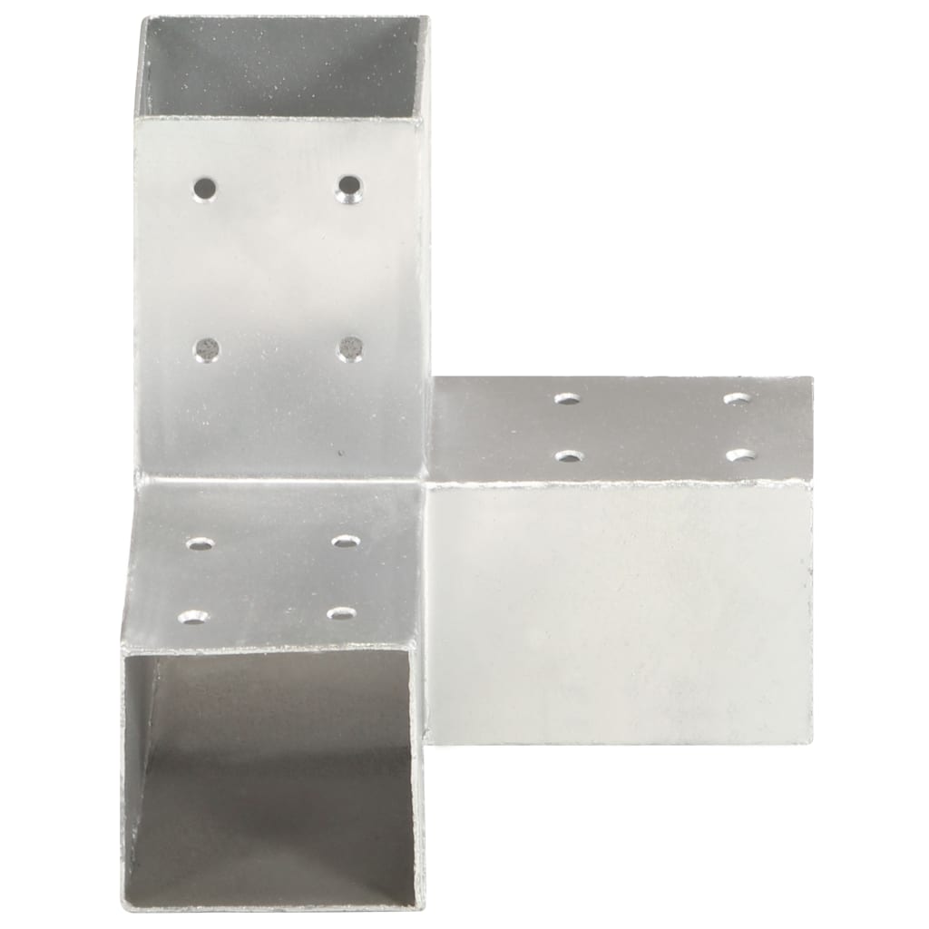 Pfostenverbinder L-Form Verzinktes Metall 71 x 71 mm