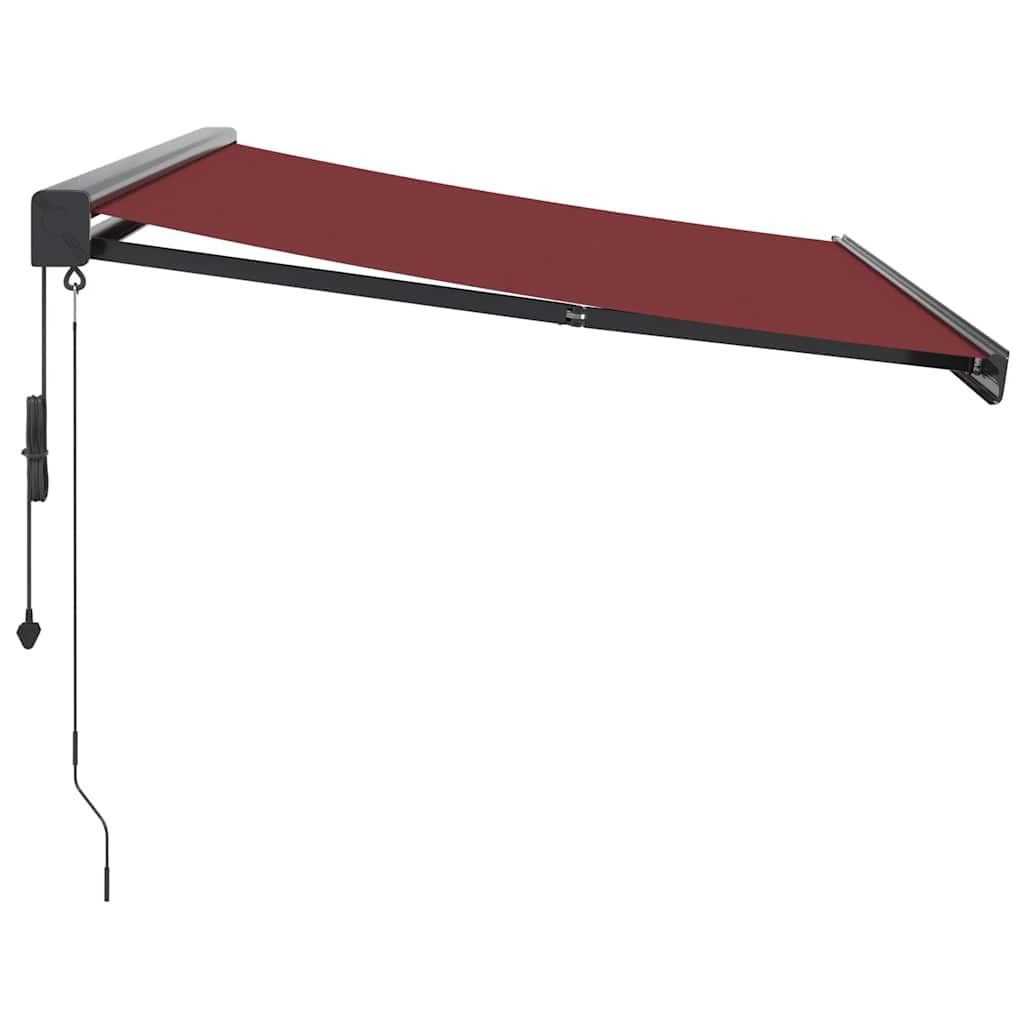 Markise Einziehbar Blau und Weiß 4x3 m Stoff und Aluminium