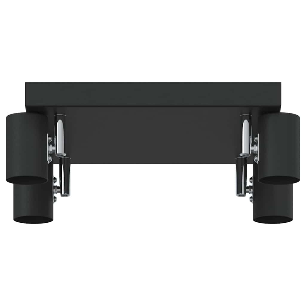 Deckenstrahler mit Strahlern Schwarz 6,5 x 6 x 11,5 cm Metall