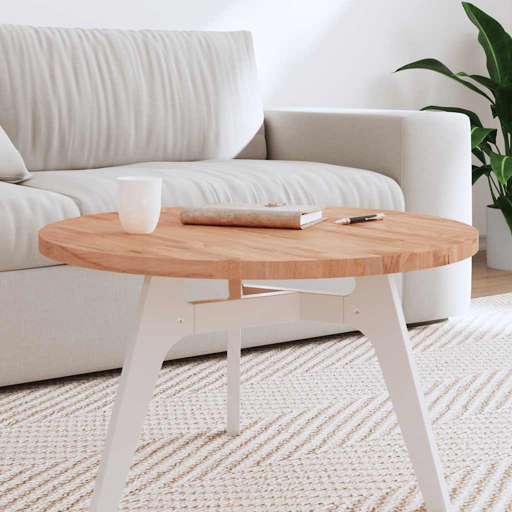 Tischplatte Ø30x1,5 cm Rund Massivholz Buche