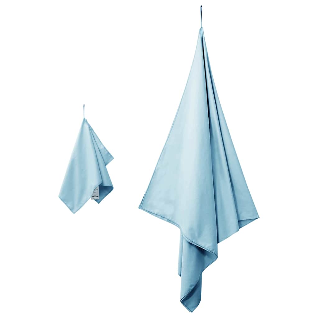 Sporthandtuch Set 2 pcs Dunkelgrau Stoff