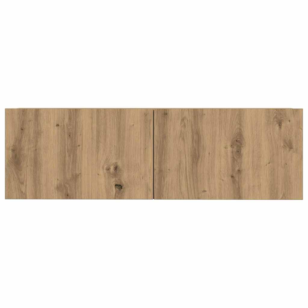 3-tlg. TV-Schrank-Set Weiß Holzwerkstoff