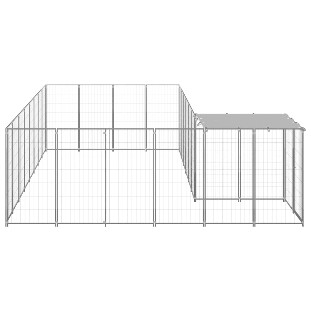 Hundezwinger Schwarz 6,05 m² Stahl