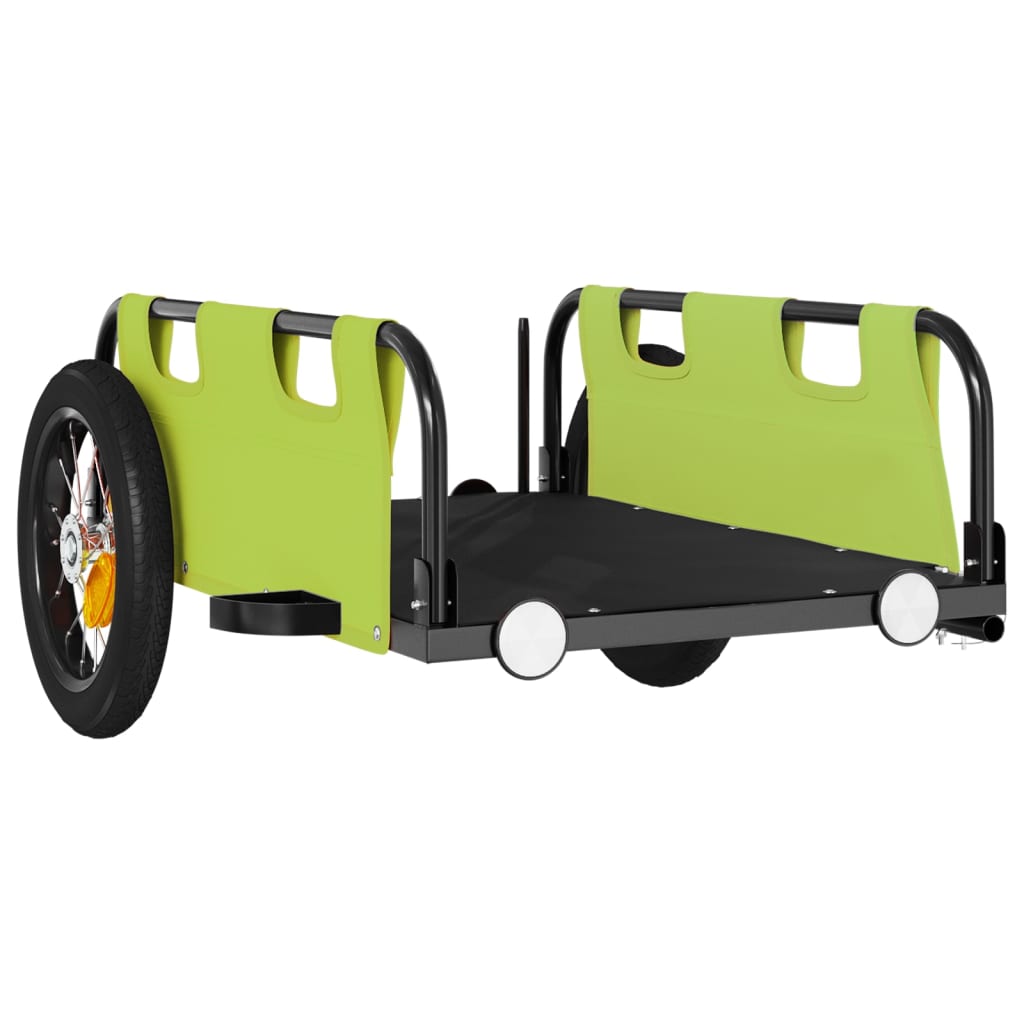 Fahrradanhänger Orange Oxford-Gewebe und Eisen