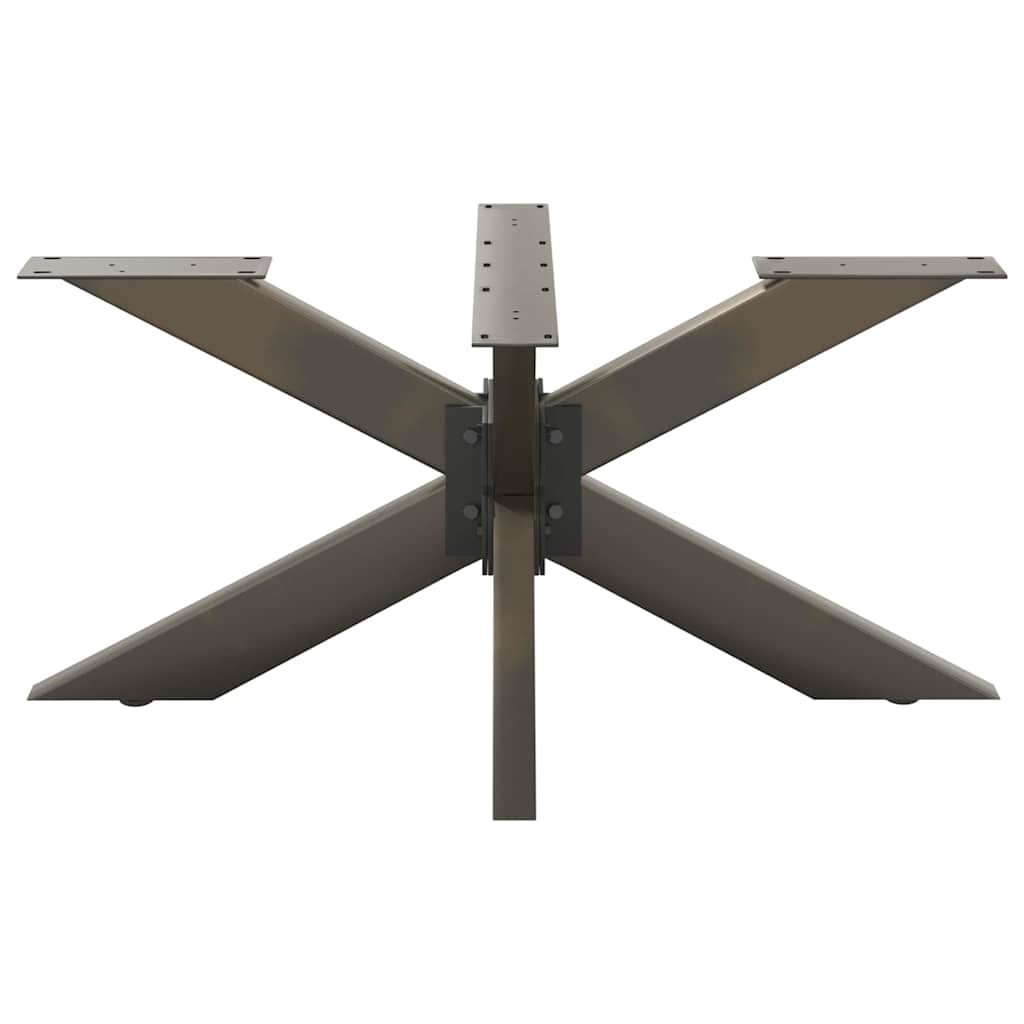 Couchtischbein in Spinnenform Naturstahl 98x58x(42-43) cm Stahl
