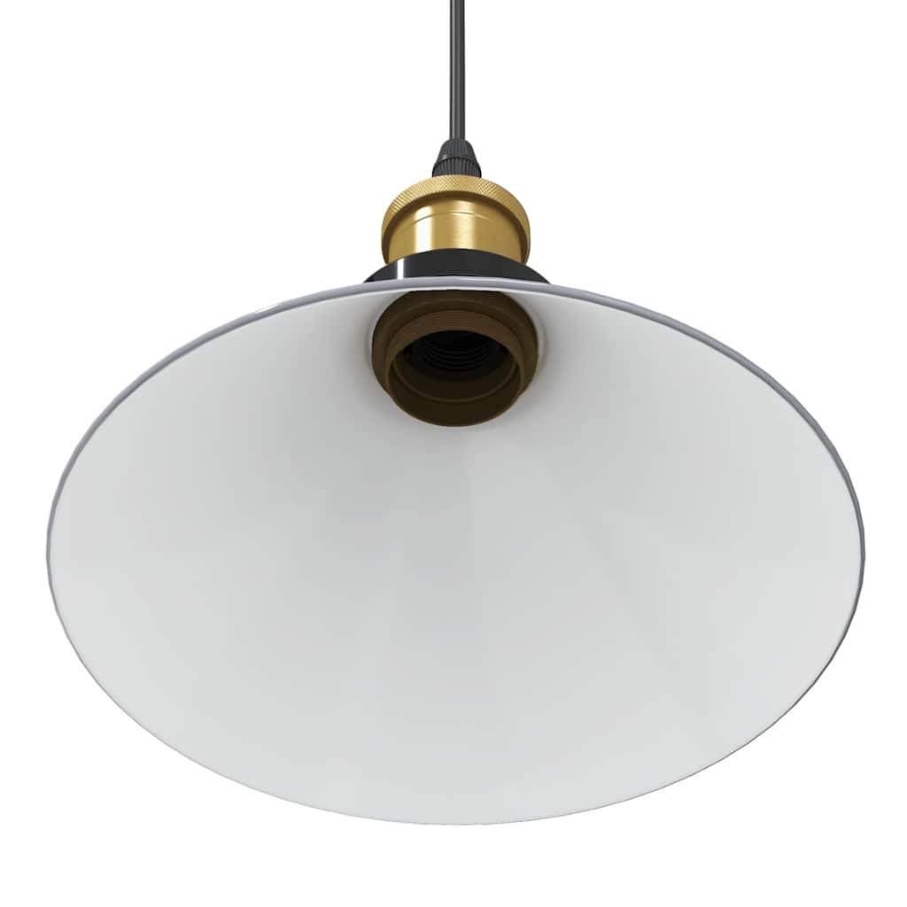 Pendelleuchte Höhenverstellbar E27 Schwarz Glänzend Ø 22 cm