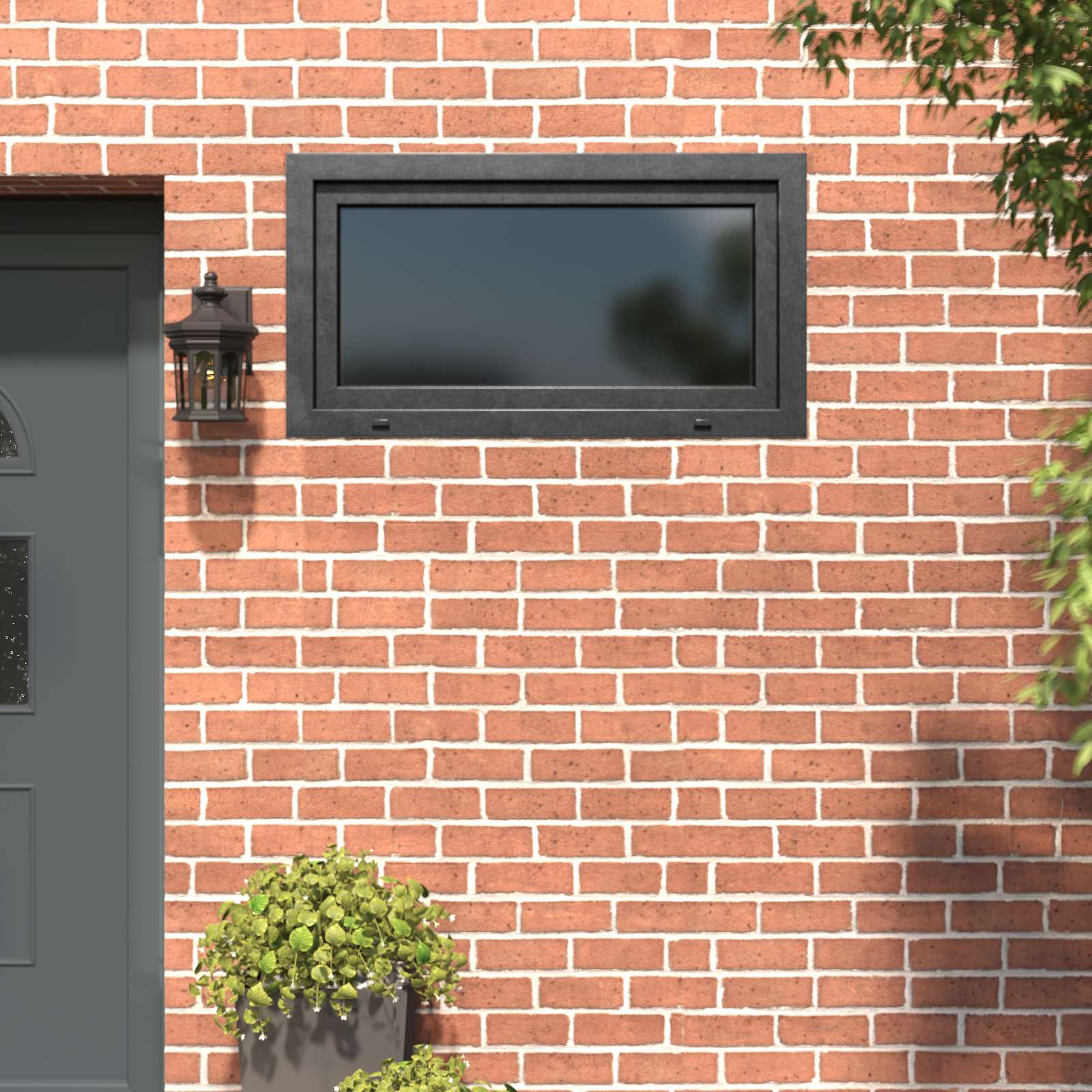 Kellerfenster RISOR 50 x 50 cm PVC und Glas Weiß