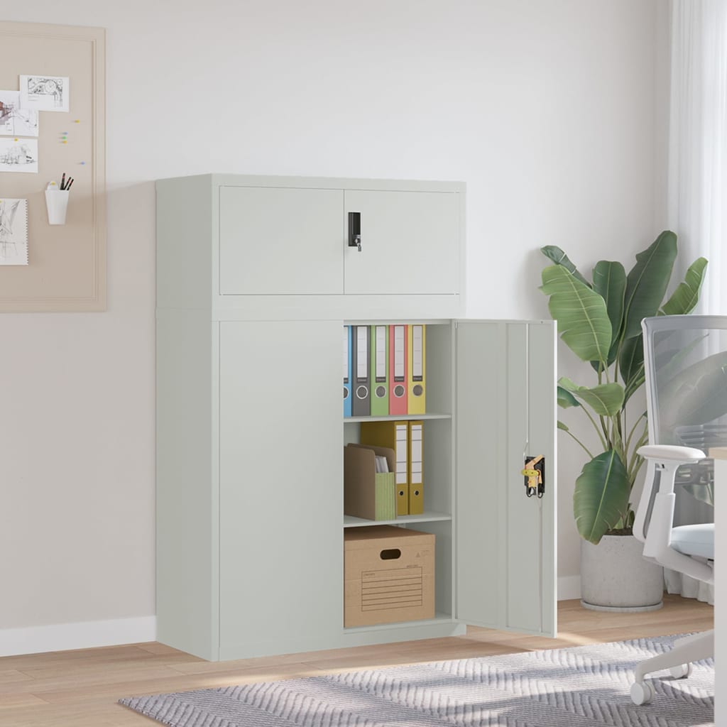 Aktenschrank Weiß 90x40x110 cm Stahl