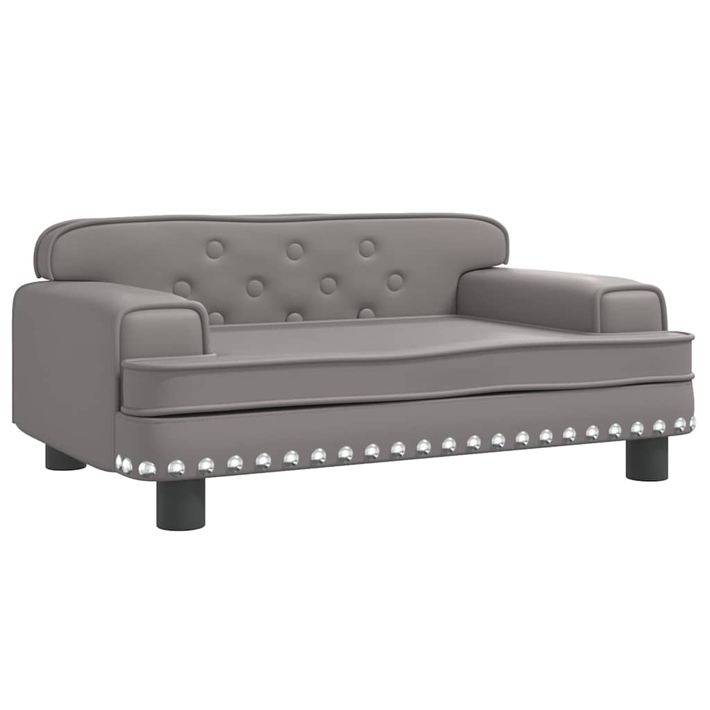 Kindersofa Schwarz 90x53x30 cm Kunstleder