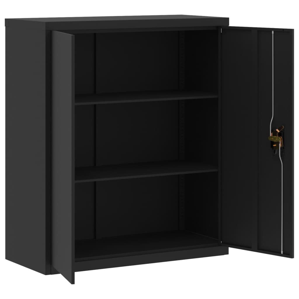 Aktenschrank Weiß 90x40x110 cm Stahl