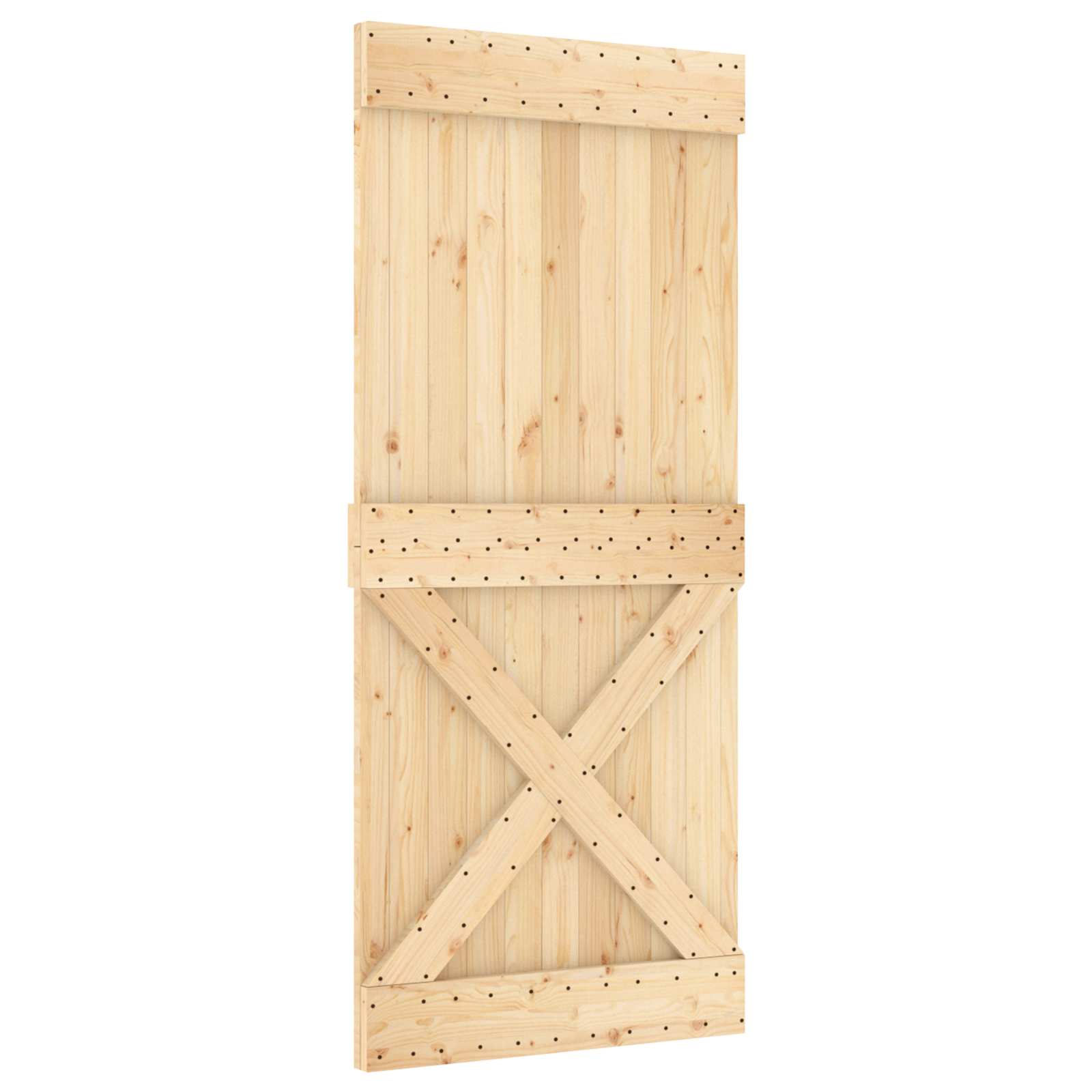 Tür NARVIK Natur 80 x 210 cm Massivkiefer
