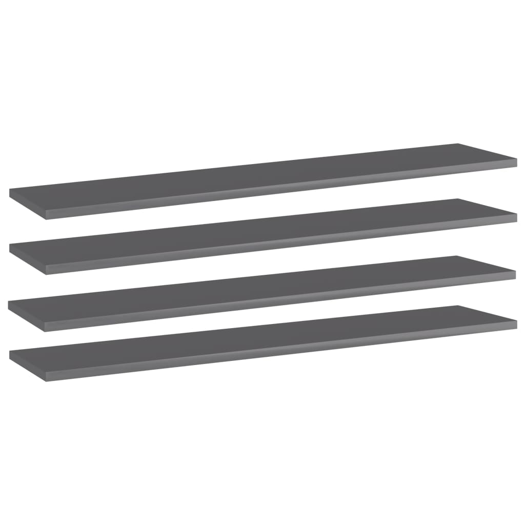 Bücherregal-Bretter 4 Stk. Weiß 40x10x1,5 cm Holzwerkstoff