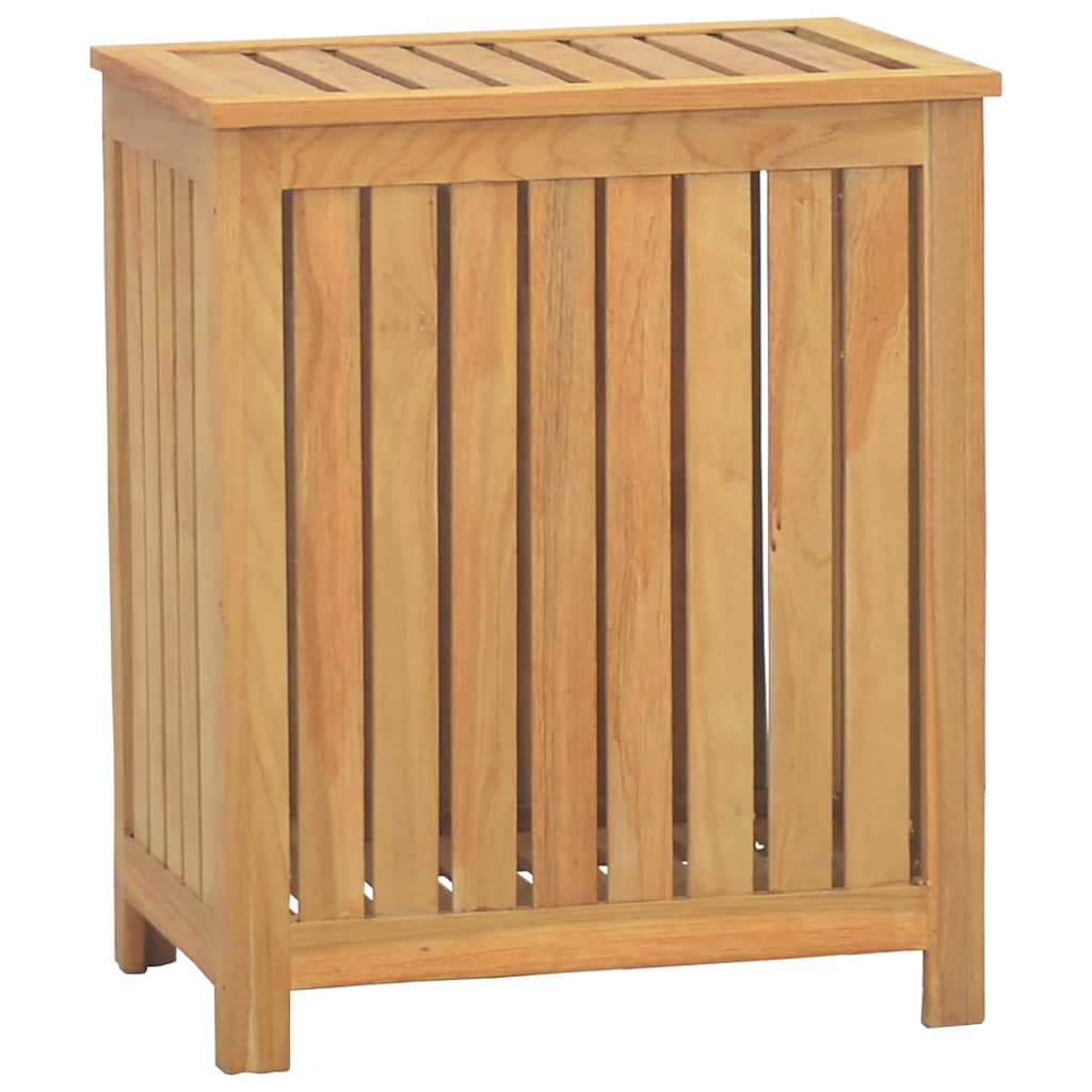 Wäschekorb Natur 35 x 25 x 60 cm Massivholz Teak