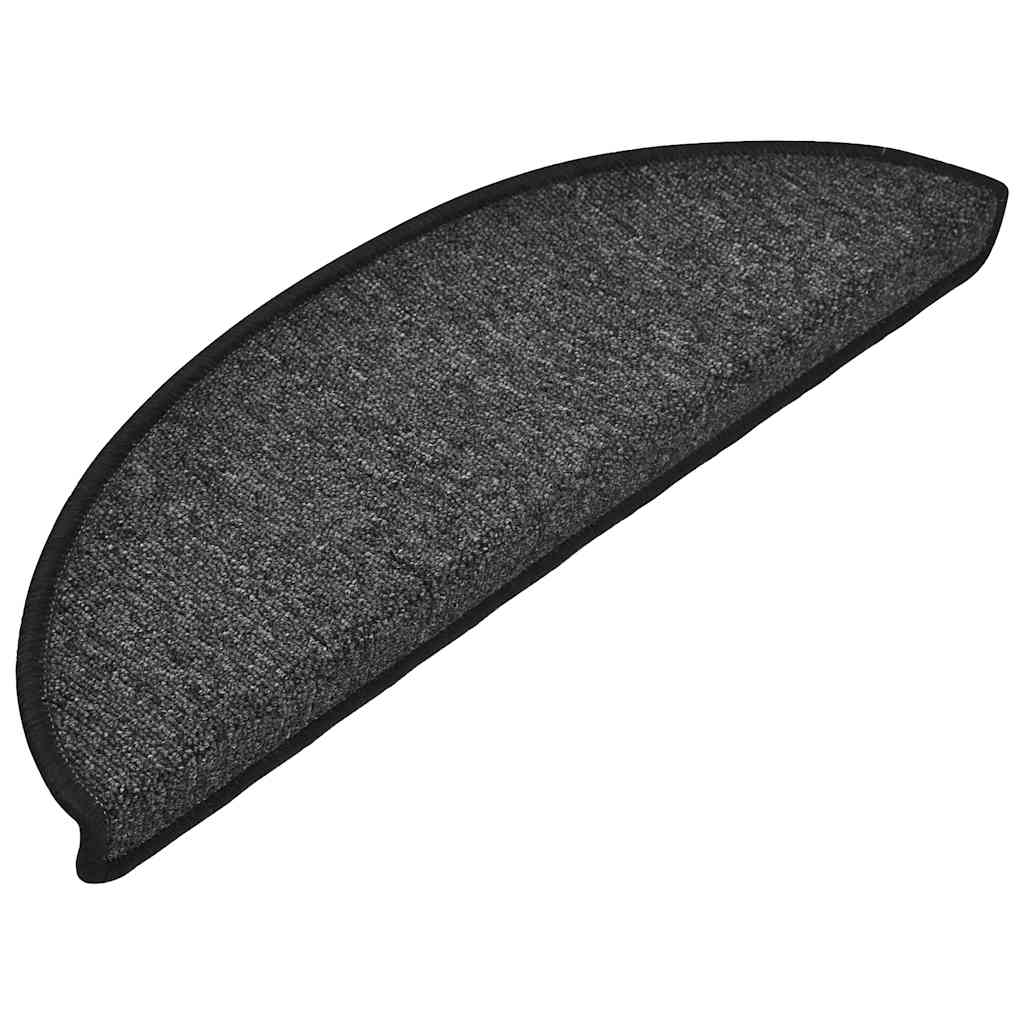 Stufenmatten 15 Stk. 56x17x3 cm Anthrazit Halbrund