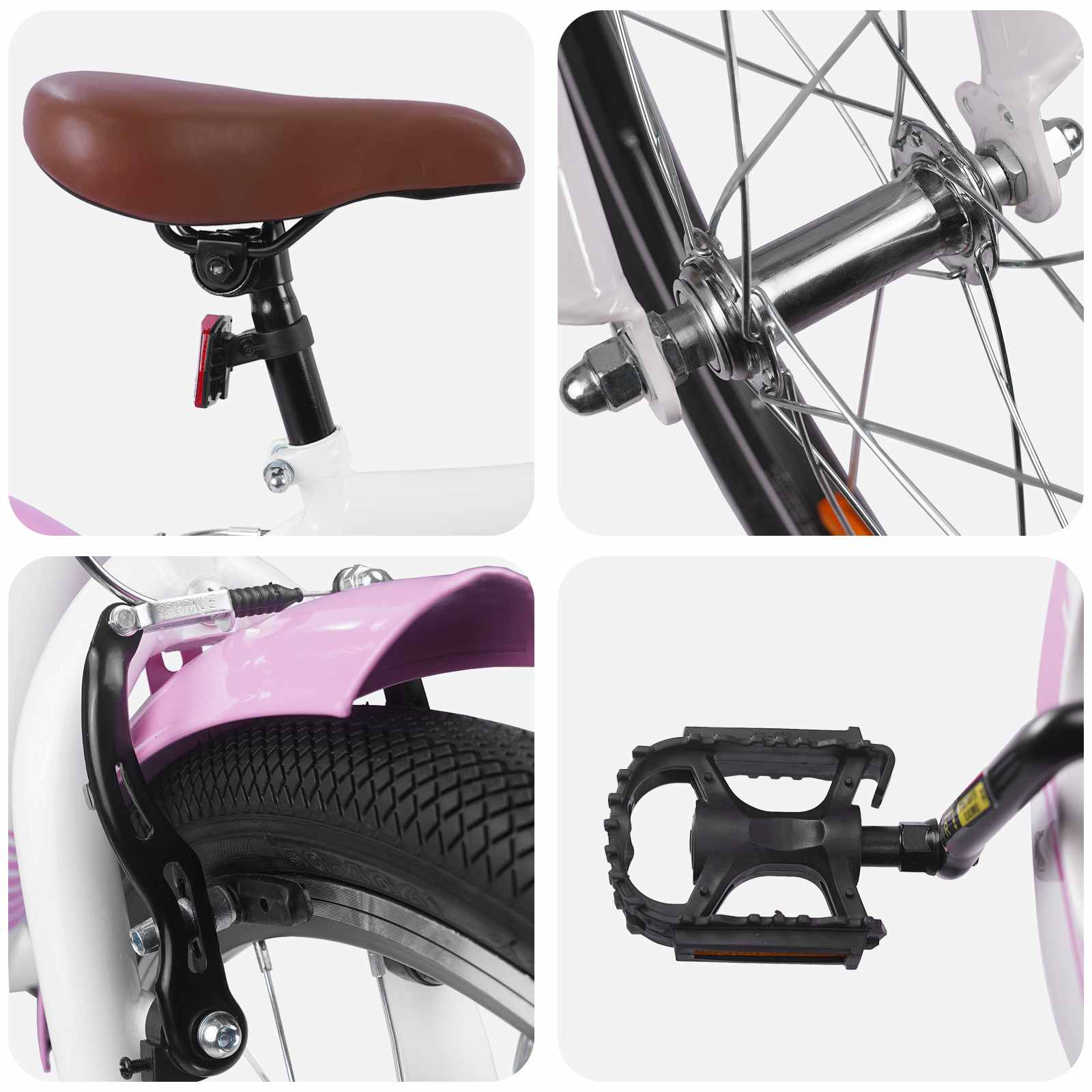 Kinderfahrrad 18 Zoll für 5-7 Jahre alt Rosa