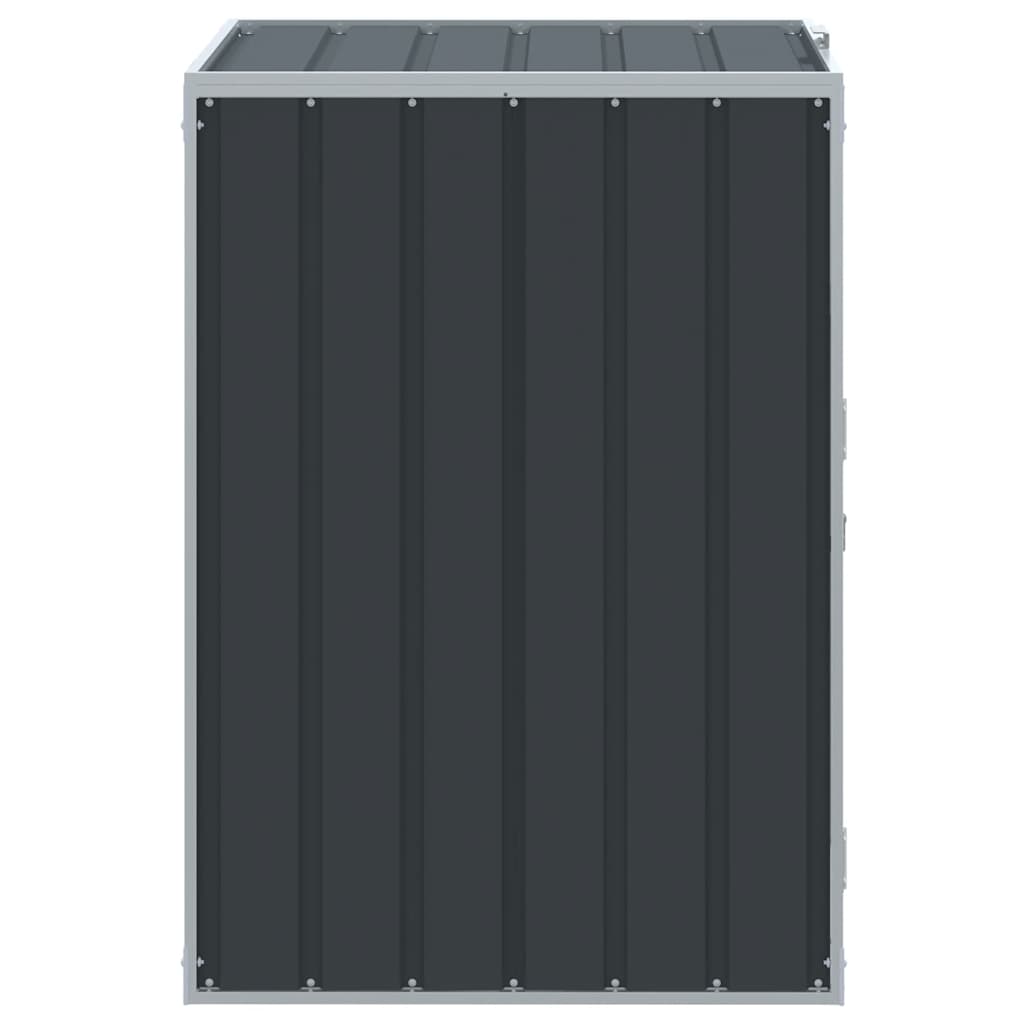 Mülltonnenbox für 1 Tonne Grün 72x81x115 cm Stahl