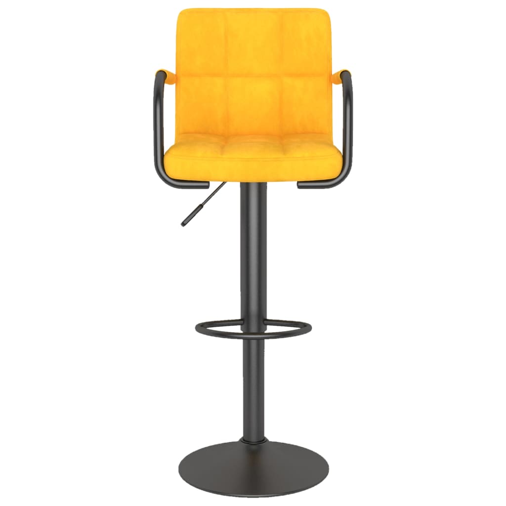 Barhocker 2 Stk. Blau Samt