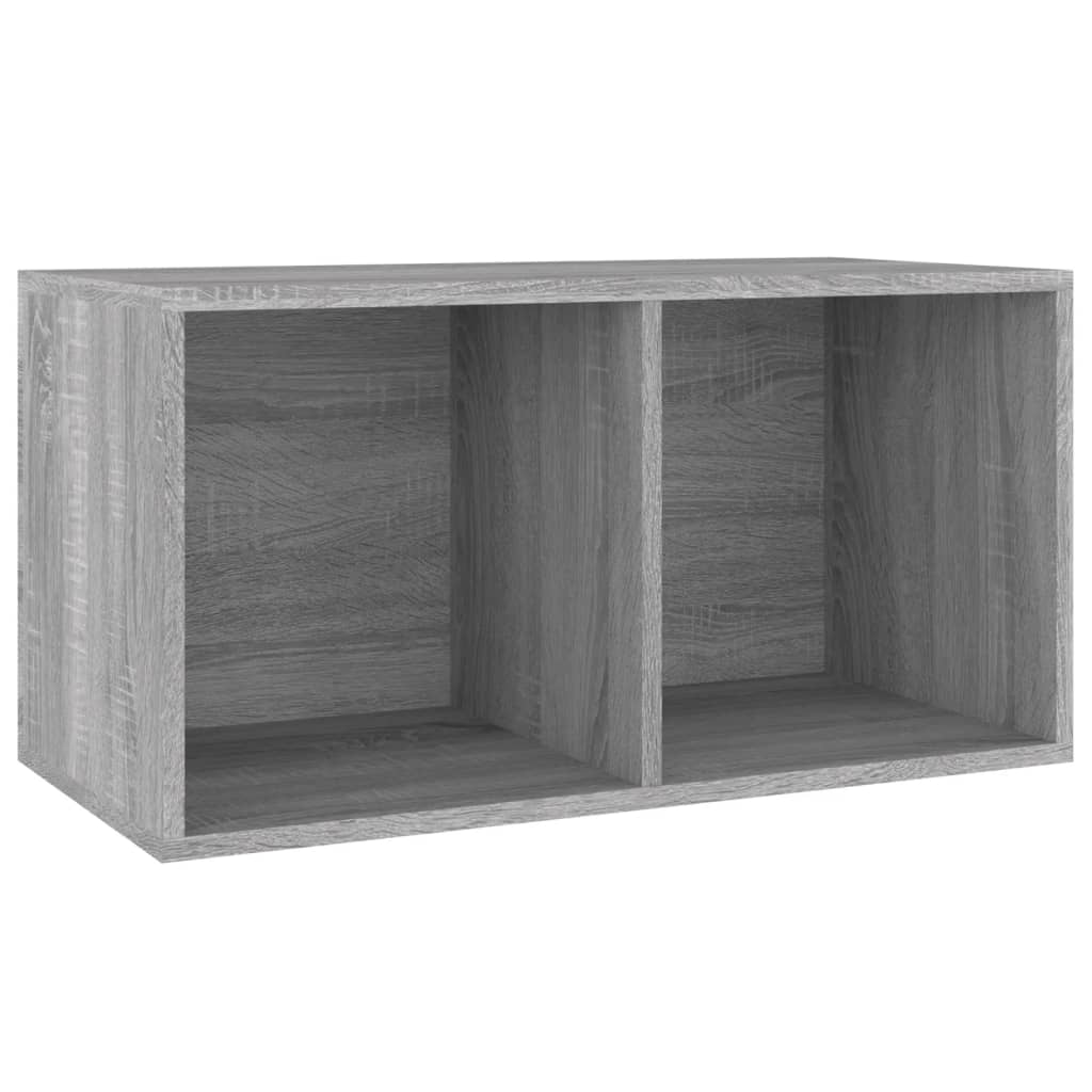 Schallplatten-Aufbewahrungsbox Weiß 71x34x36 cm Holzwerkstoff