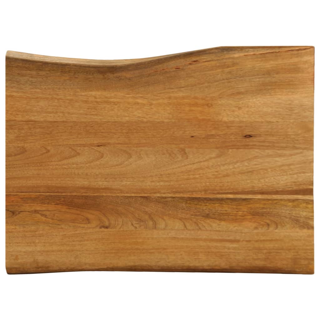 Tischplatte 40x40x2,5 cm Rechteckig Massivholz Akazie Baumkante