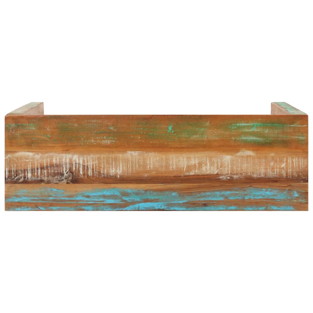 Konsolentisch 110x35x76 cm Raues Mangoholz