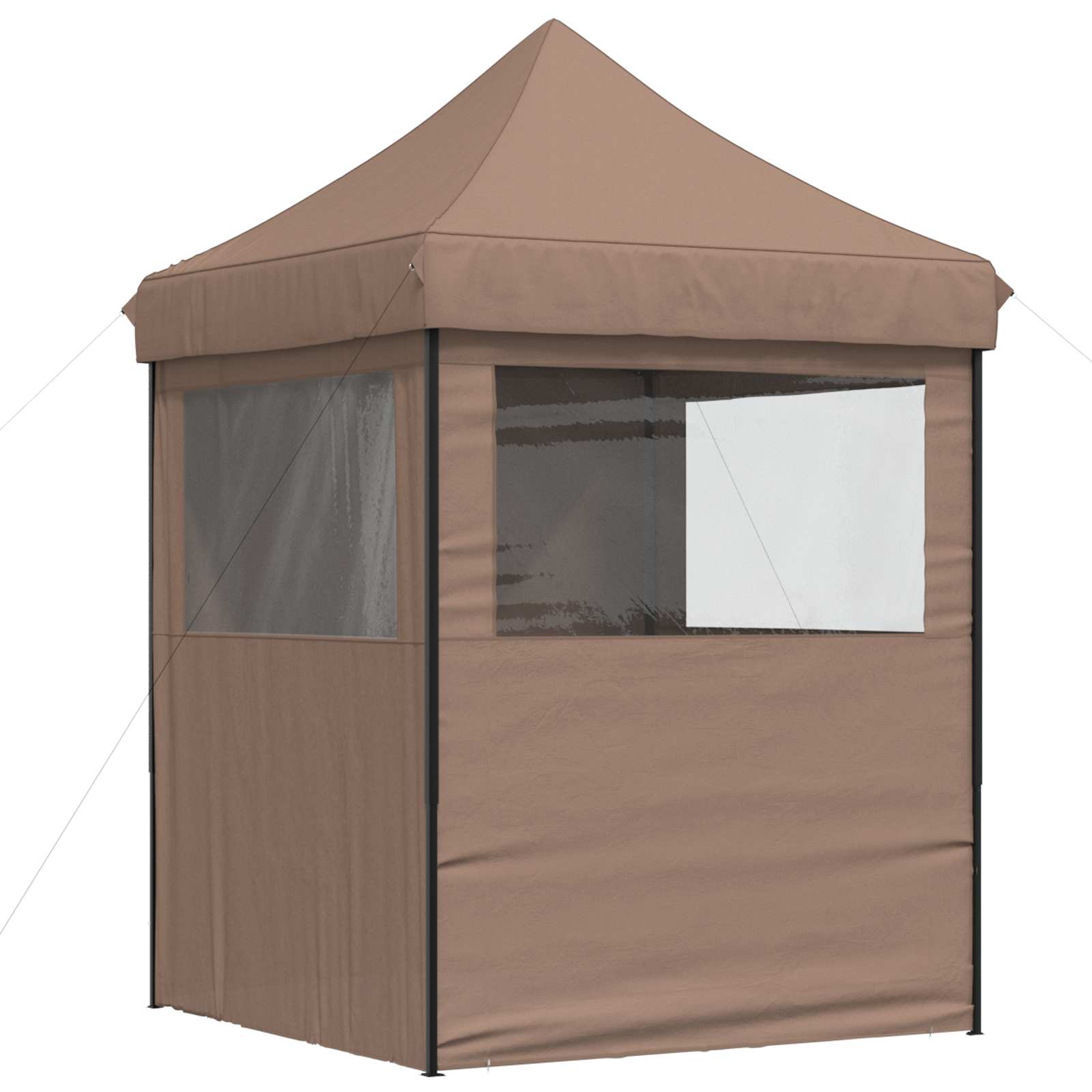 Partyzelt Faltbar Pop-Up Schwarz 200x200x306 cm
