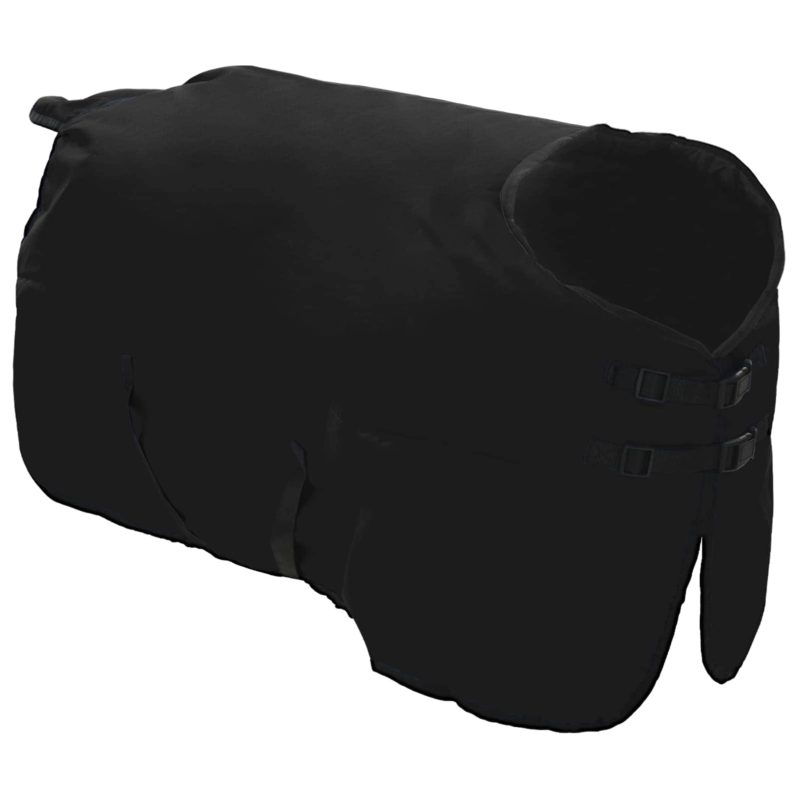 Pferdedecke Dunkelgrün und Schwarz 75 cm Polyester