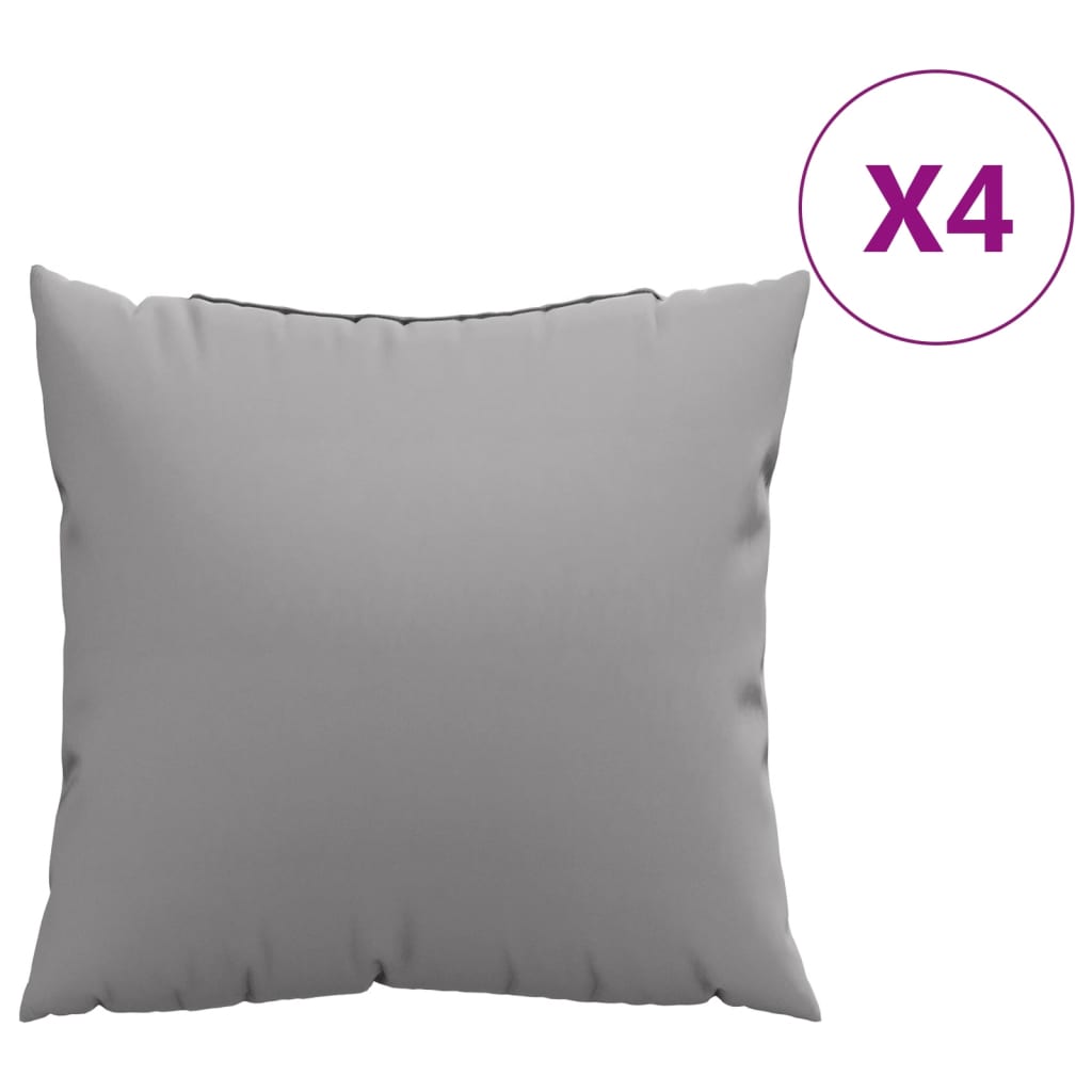 Zierkissen 4 Stk. Creme 60x60 cm Stoff