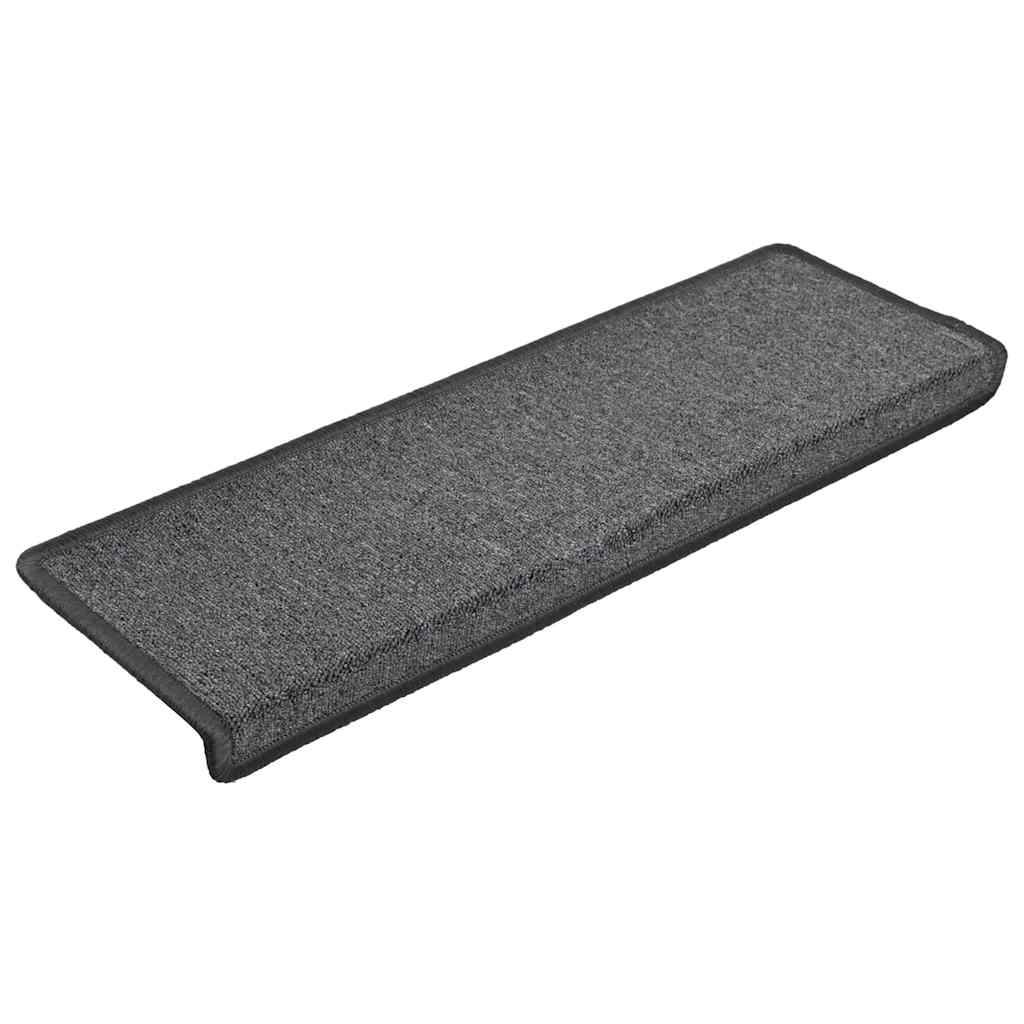 Stufenmatten 15 Stk. 65x21x4 cm Anthrazit Rechteckiger Rand
