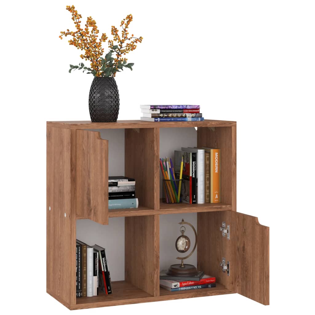 Bücherregal Grau Sonoma-Eiche 60x27,5x59,5 cm Holzwerkstoff
