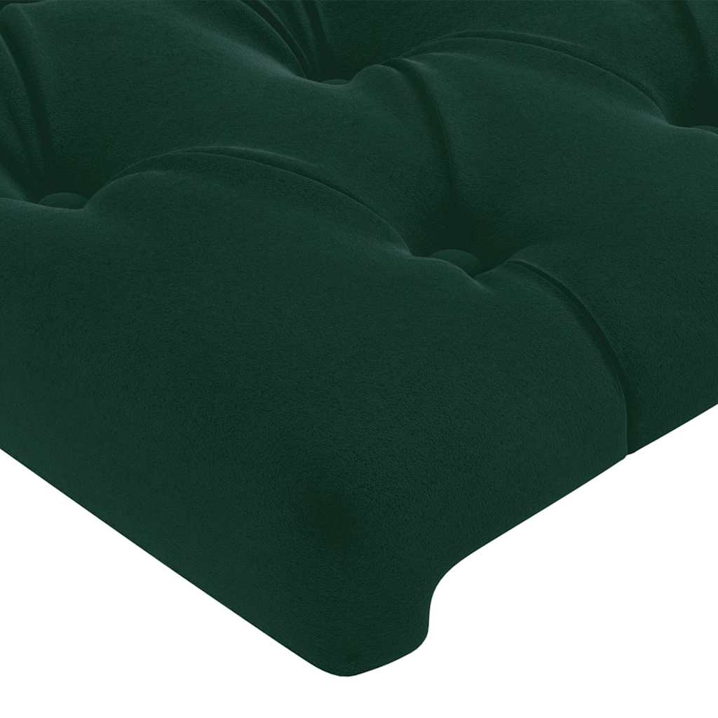 Kopfteil mit Ohren Dunkelblau 93x16x78/88 cm Samt