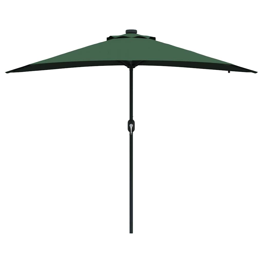 Garten-Sonnenschirm Sand 294 x 150 x 223 cm Polyester und Stahl