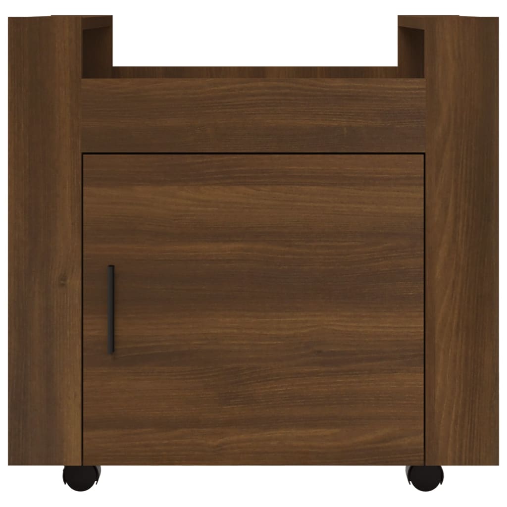 Bürowagen Weiß 60x45x60 cm Holzwerkstoff