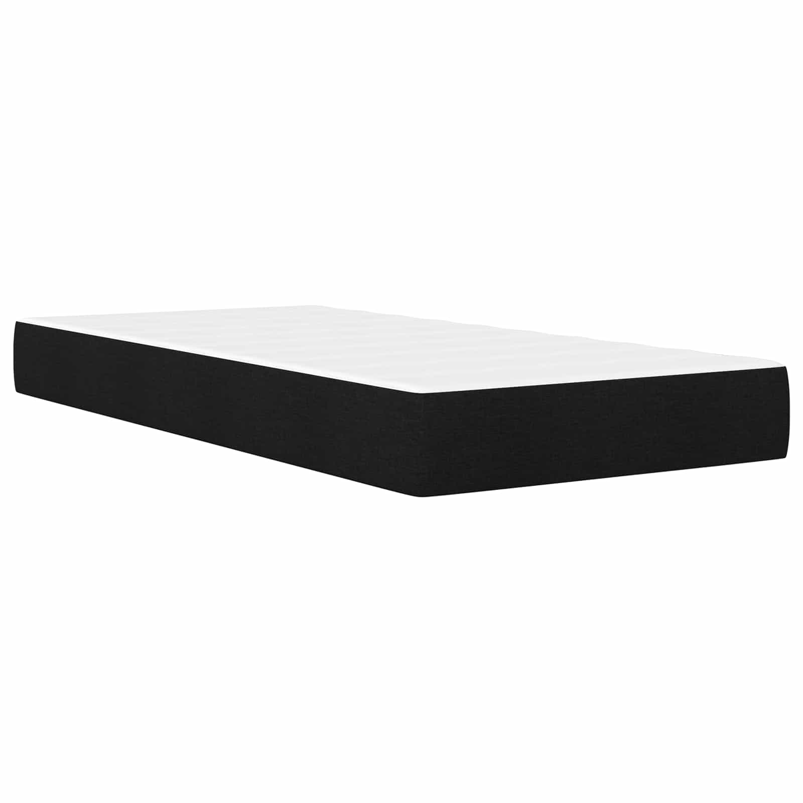 Bettgestell mit Matratze Hellgrau 80x 200 cm Polyester