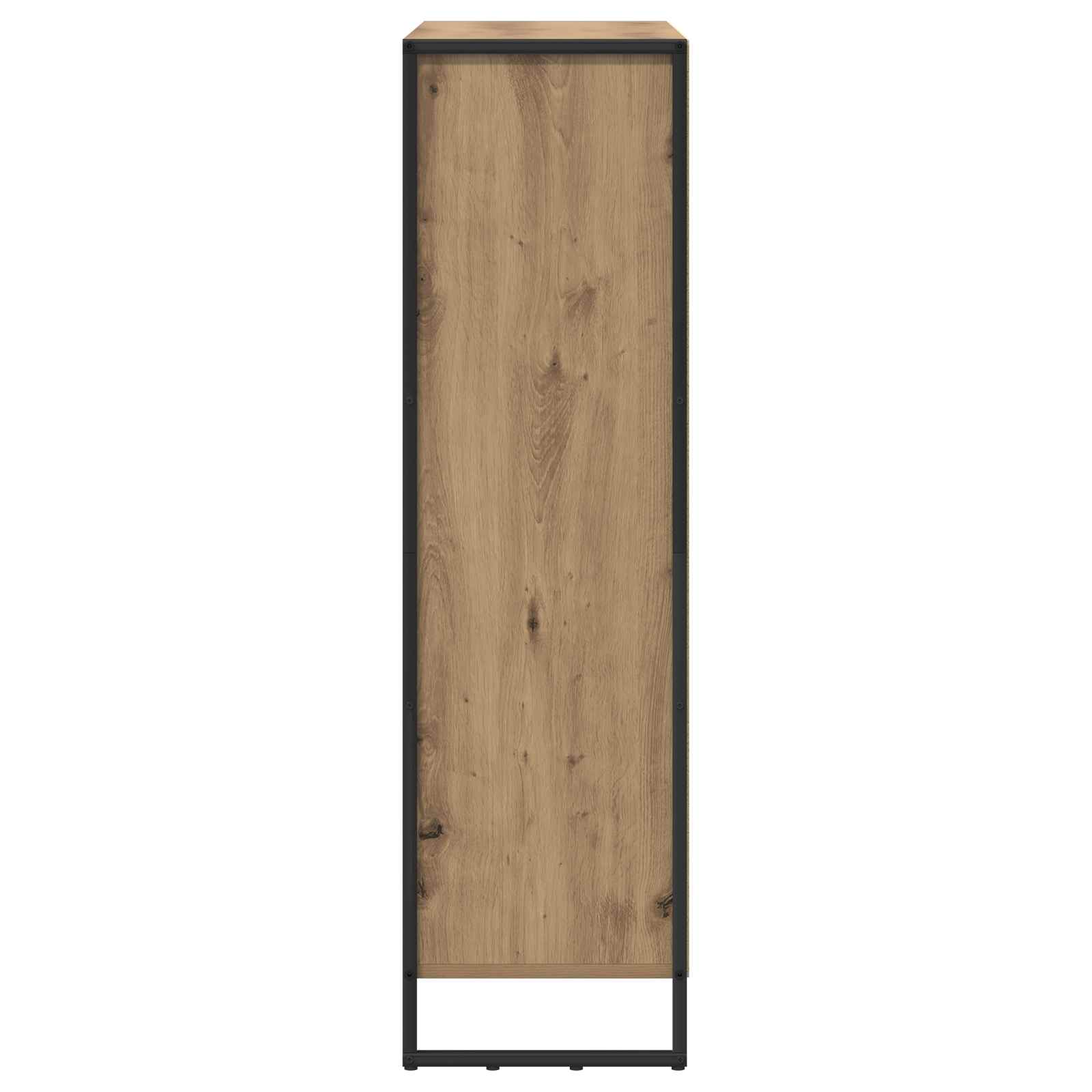 Bücherregal 2 pcs Schwarz Eichen-Optik 99,5 x 30 x 108 cm