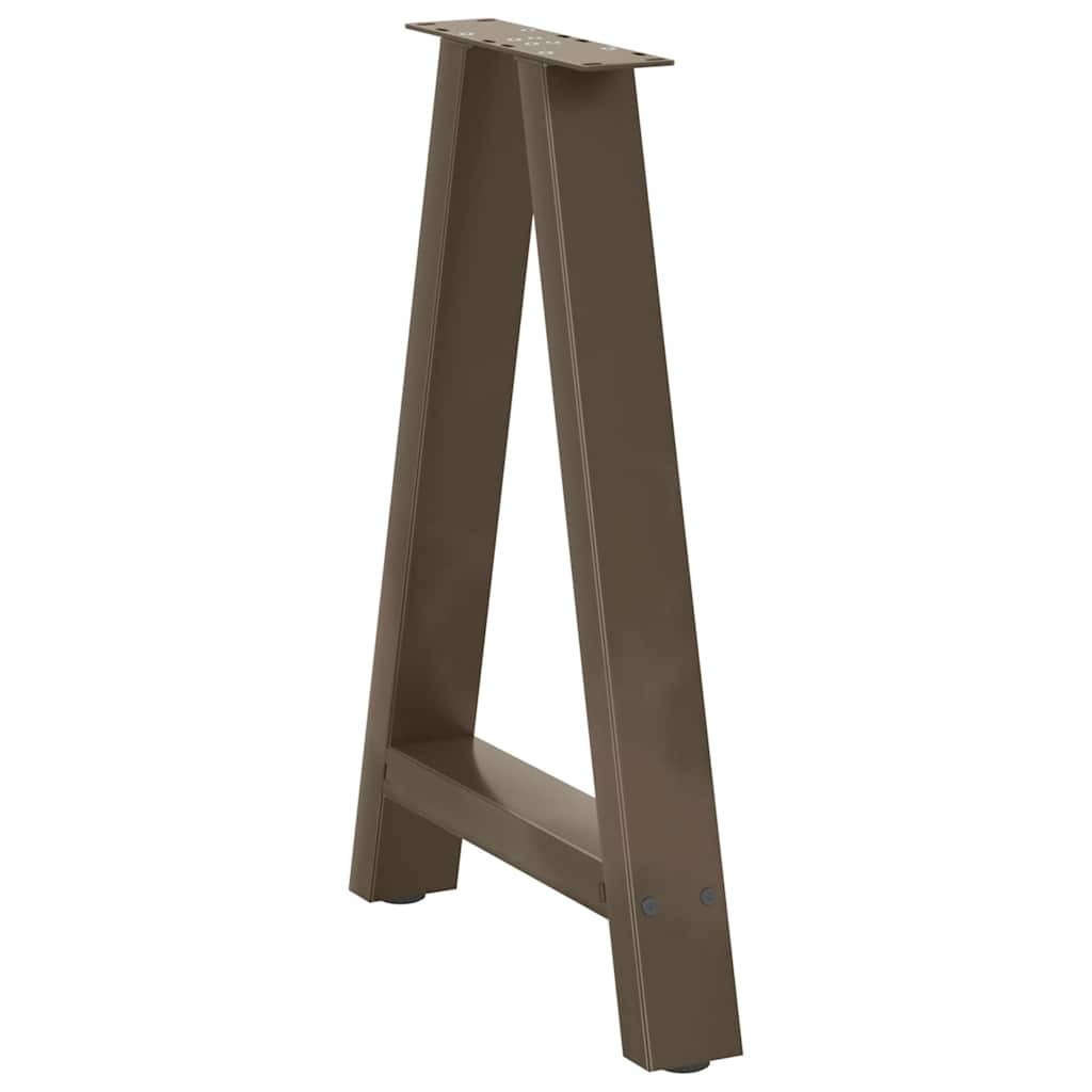 Couchtischbeine A-Form 2 Stk. 30x(30-31) cm Stahl