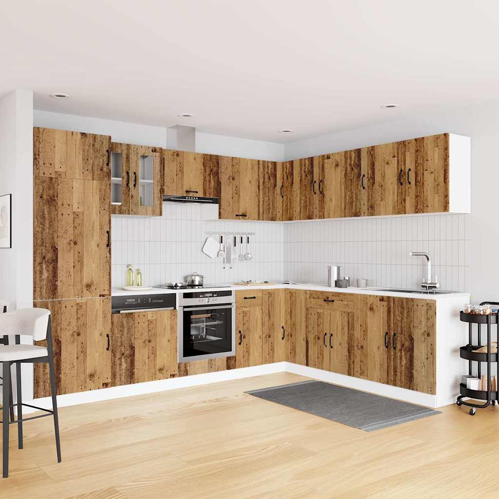 14-tlg. Küchenschrank-Set Kalmar Weiß Holzwerkstoff