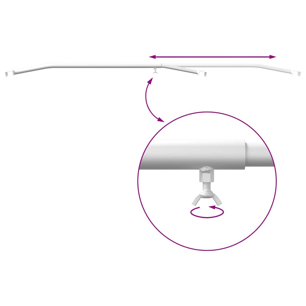 Planehalterung für Anhänger 2 Stk. Silber 102-155 cm Aluminium