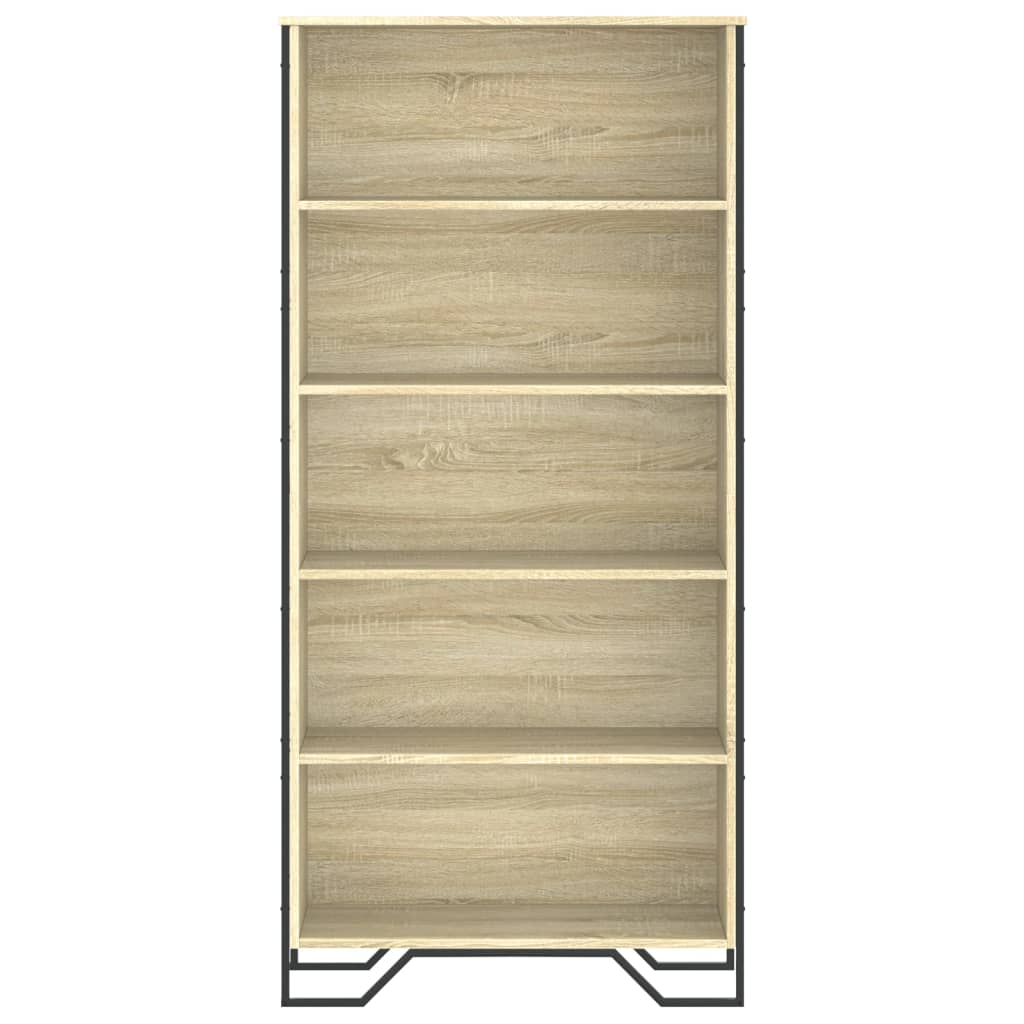 Bücherregal Schwarz 80x31x169 cm Holzwerkstoff