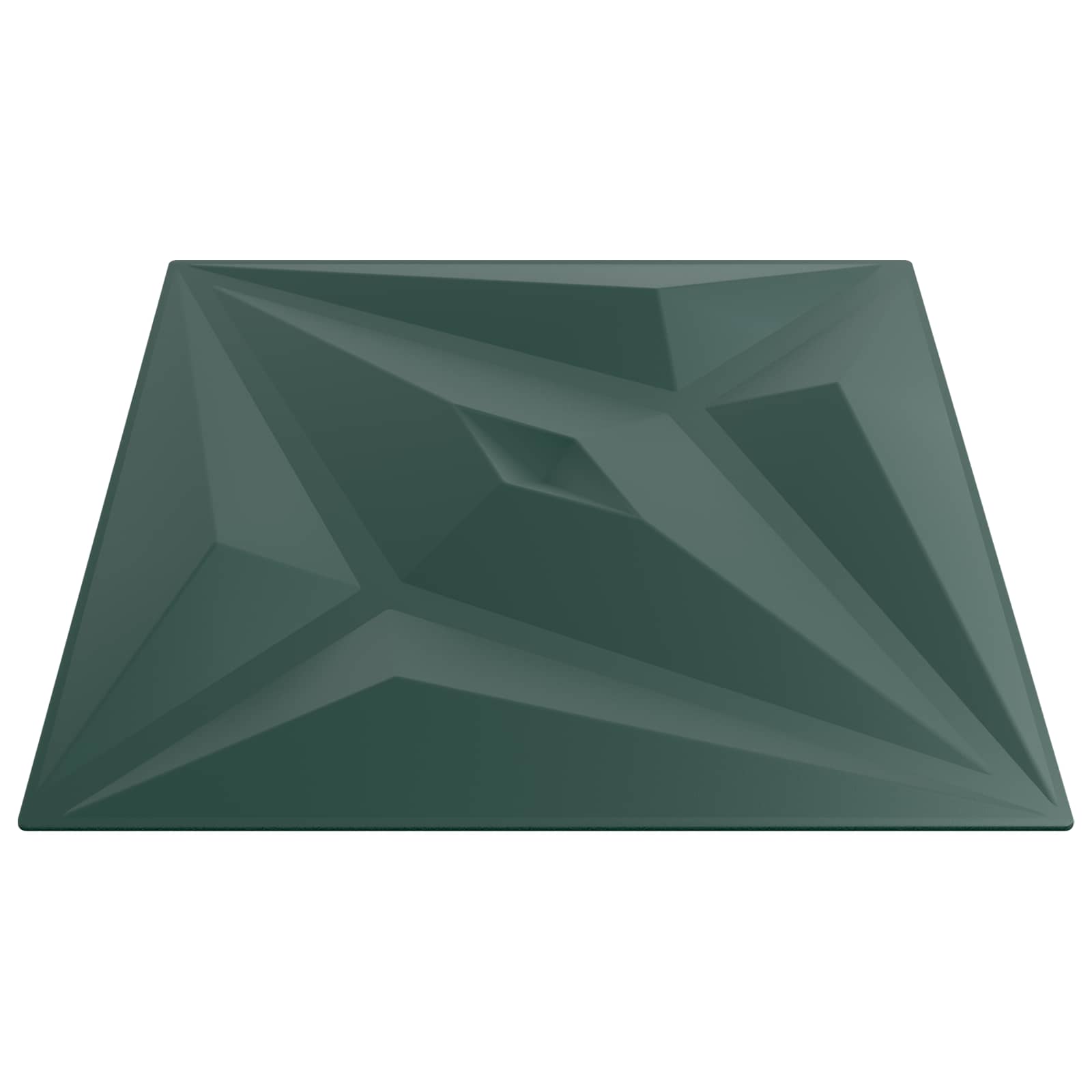 Wandpaneele 12 pcs Diamant Weiß 50 x 50 cm XPS Schaum