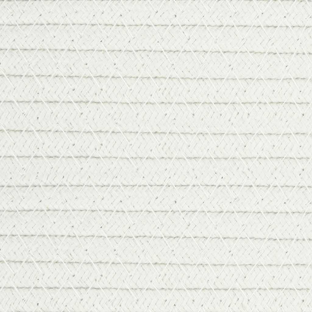 Aufbewahrungskorb Braun und Weiß Ø49x65 cm Baumwolle